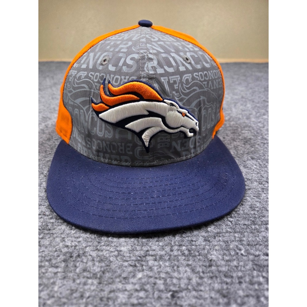 Denver Broncos 9FIFTY New Era Mens M/L Snapback Hat Orange‎  NFL Flat Brim Cap